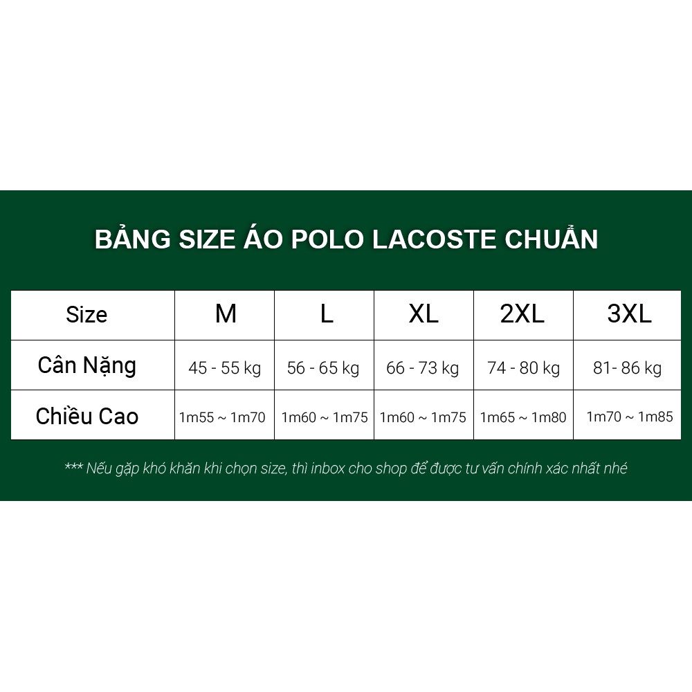 Áo Polo Lacoste Nam Có Cổ Thời Trang, Áo Polo Cá Sấu Cao Cấp | BigBuy360 - bigbuy360.vn