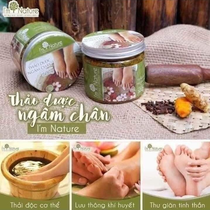 Ngâm Chân Thảo Dược - Giảm Đau Nhức Sưng Phù Chân Giúp Ngủ Ngon - Giữ Ấm Cơ Thể  Và Phòng Cảm Lạnh _ Hũ 500 gr