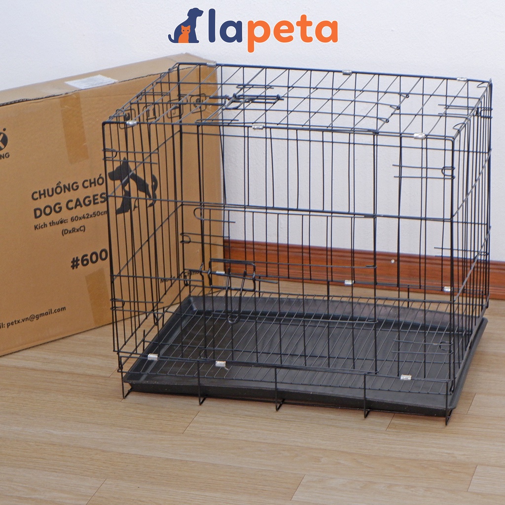 Chuồng chó mèo gấp gọn sơn tĩnh điện giá rẻ #600