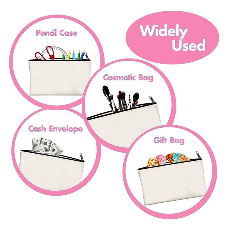 Túi Đựng Bút Bằng Vải Canvas Đa Năng Tiện Dụng Mang Theo Du Lịch