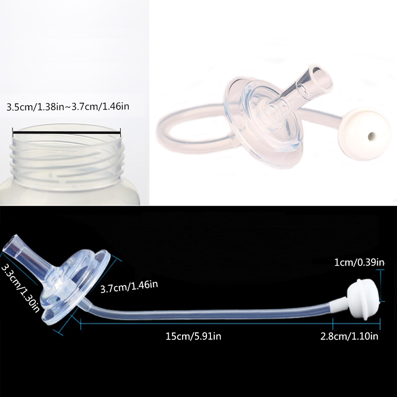 Ống hút thay thế bằng silicon cho bình sữa em bé
