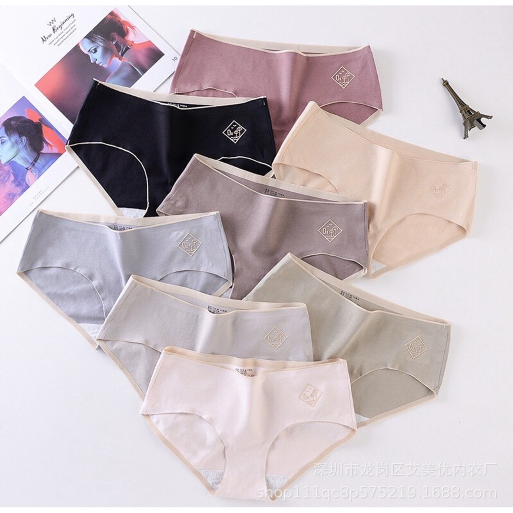 COMBO 10 Quần Lót Cotton 02 Không Đường May Kháng Khuẩn Chống Viêm Nhiễm