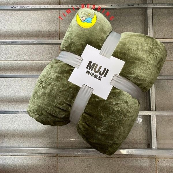 Chăn muji xuất nhật loại 1 chính hãng lông tuyết kích thước 2x2,3m nặng 1,8kg - Timibedding