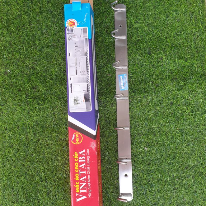 Móc treo quần áo 7 mấu inox đặc tặng kèm phụ kiện ốc vít....