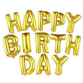 Đồ trang trí Bóng sinh nhật chữ cái MẦU VÀNG trang trí sinh nhật thôi nôi đầy tháng sự kiện