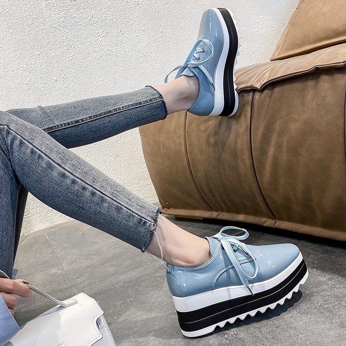 Giày Lười Da Xinh Xắn Thời Trang Dành Cho Nữ 2.76 Inch Size 35-42