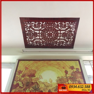 TẤM CHỐNG ÁM KHÓI dán phòng thờ, dán lên trần nhà, không phải khoan, chọn Kích thước [ Bàn thờ thần tài ] Cần có