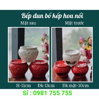 Bếp xông bồ kết dáng bếp đốt nến xả chanh thơm phòng_covit_sứ bát tràng loại 1
