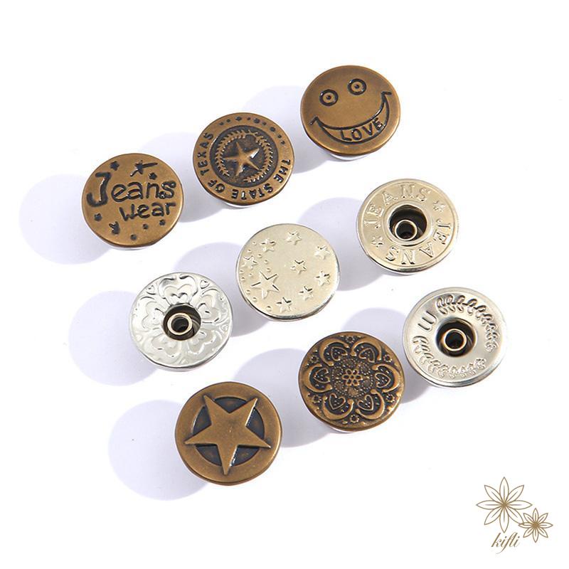 Nút nhấn eo điều chỉnh lưng quần jean không cần bấm có thể tháo rời