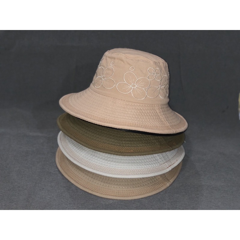 MŨ VÀNH NỮ THÊU HOA XẾP GỌN TIỆN LỢI - MŨ NỮ