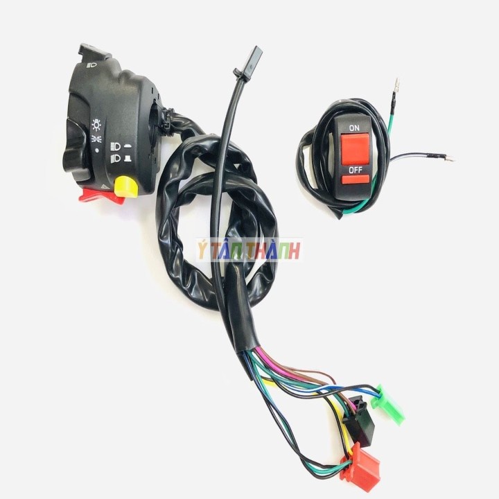 Cặp Cùm Công Tắc Domino K3 On Off MS1744