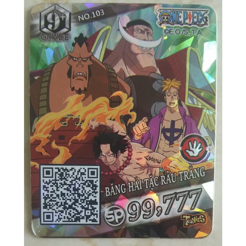 Thẻ Toonies Truy nã One Piece