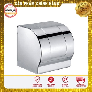 Lô giấy vệ sinh hộp kín Inox 304 dày dặn (đựng được cả giấy có lõi và không lõi)