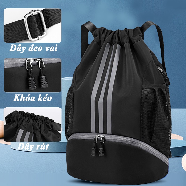 Balo Thể Thao Đá Bóng, Tập GYM, Du Lịch Đa Năng Cao Cấp Chống Thấm Nước
