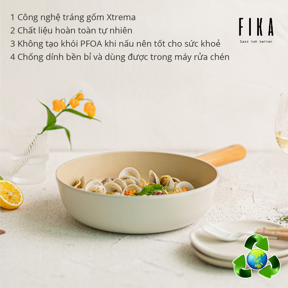 Chảo xào chống dính Fika Neoflam size 26cm EKFIW26