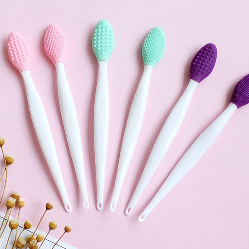Bàn chải silicon tẩy tế bào chết loại bỏ mụn và làm sạch da mặt tiện dụng | BigBuy360 - bigbuy360.vn