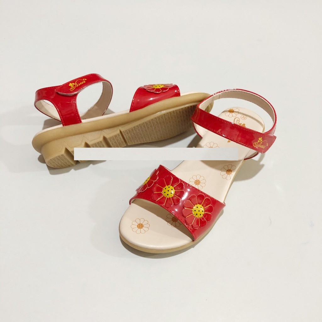 Sandal Quai Dán Kết Hợp 3 Bông Hoa Xinh Xắn Dành Cho Bé Gái  DTG001688