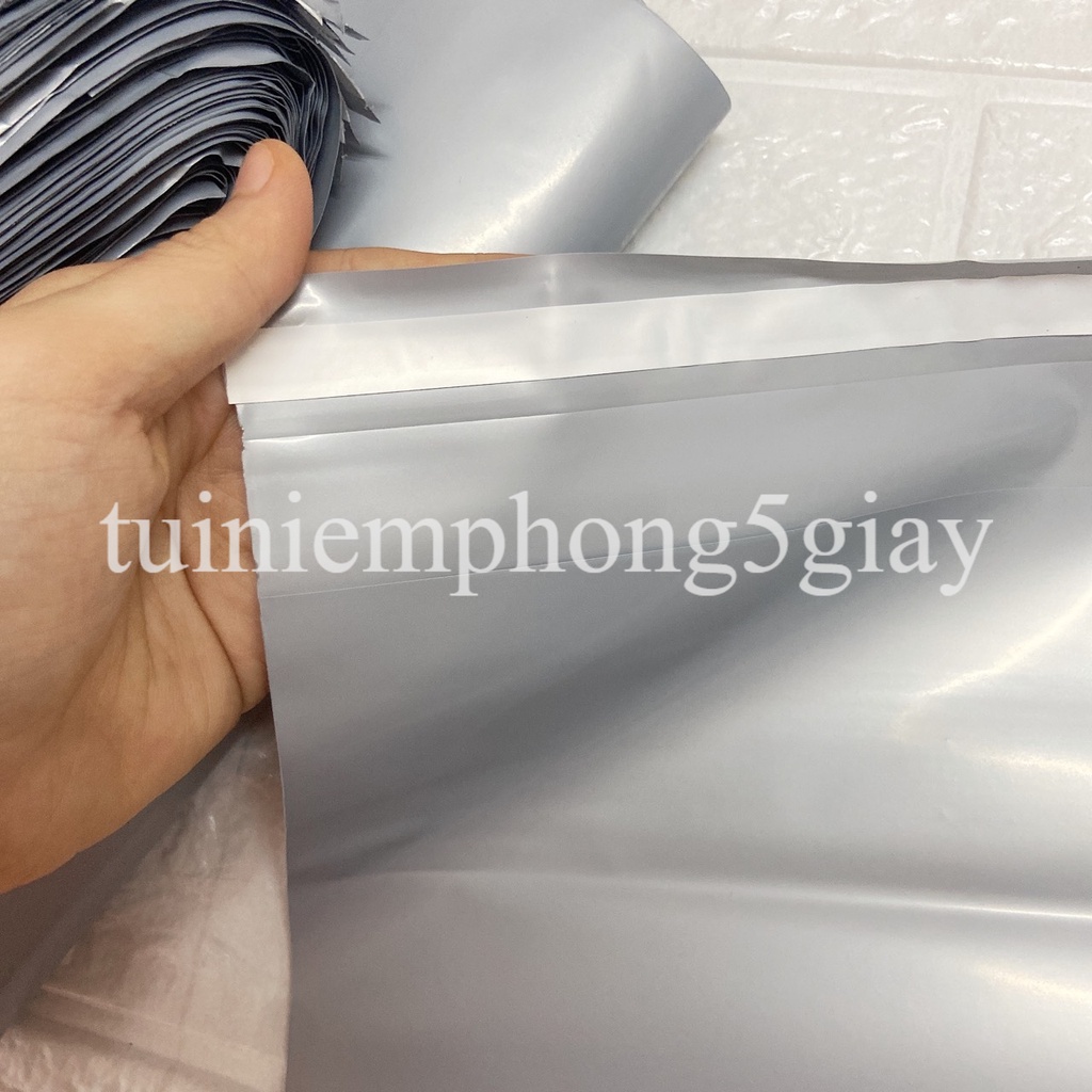 [1Kg–Màu Xám Bạc-Đủ size] Túi gói hàng niêm phong tự dính - túi đóng hàng chuyển phát nhanh có sẵn keo dính – 5 GIÂY