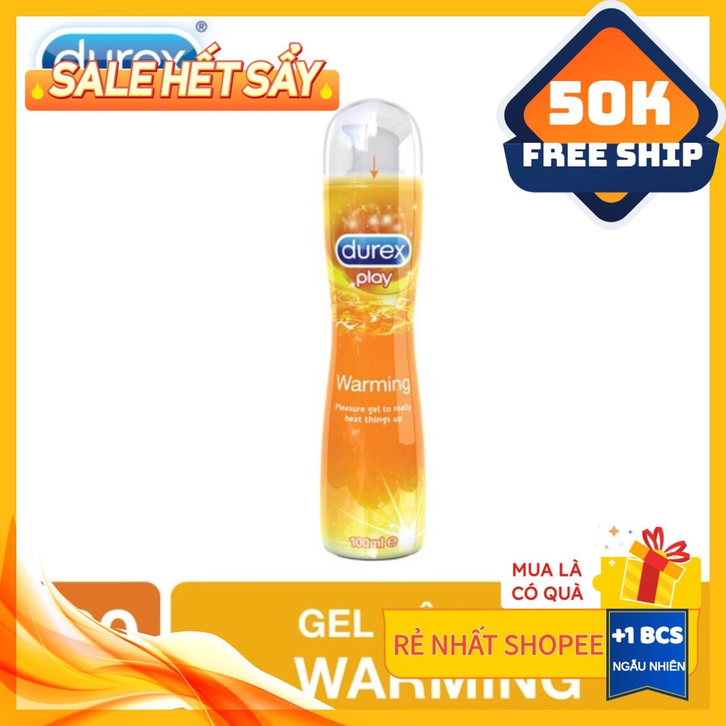 Gel Bôi TrơnFreeshipDurex Play Warming 100ml Truyền Nhiệt Yêu Nhanh Chóng 100ml - Chính Hãng Thái Lan