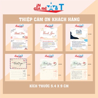 🌸 100 THẺ CÁM ƠN-Thiệp cảm ơn khách hàng - thẻ cảm ơn - thư cám ơn khách hàng- NHIỀU MẪU