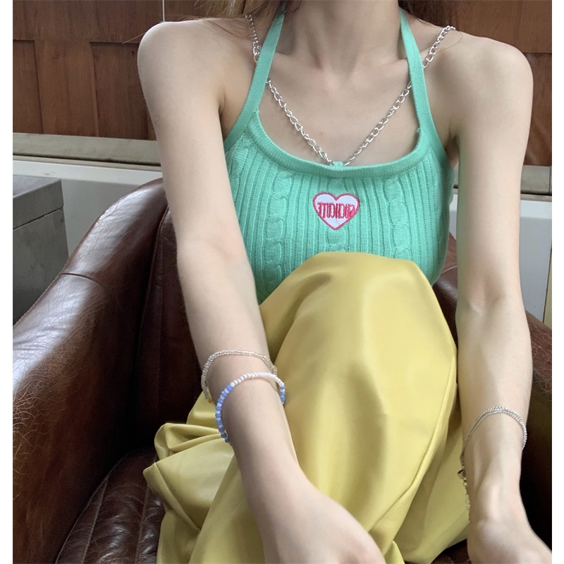 Áo nữ kumikumi không tay thêu hoa thời trang Hàn Quốc