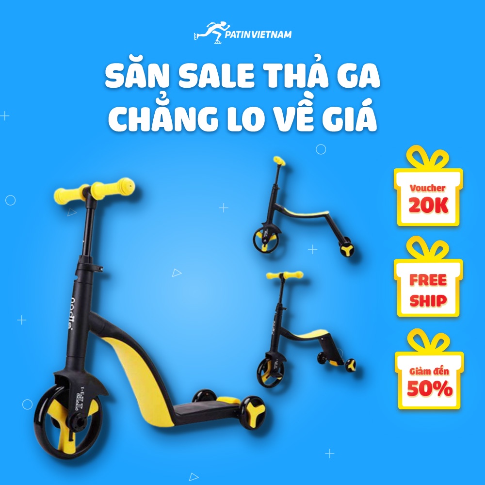 Xe scooter Nadle 3 in 1, xe scooter trẻ em cao cấp