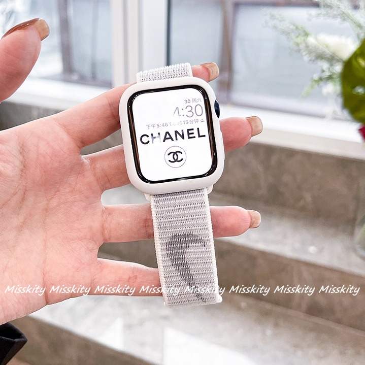 Dây Đeo Nylon Cho Đồng Hồ Thông Minh Apple Watch Series 7 6 5 4 3 2 1 45mm 41mm 44mm 41mm 44mm 40mm 42mm 38mm