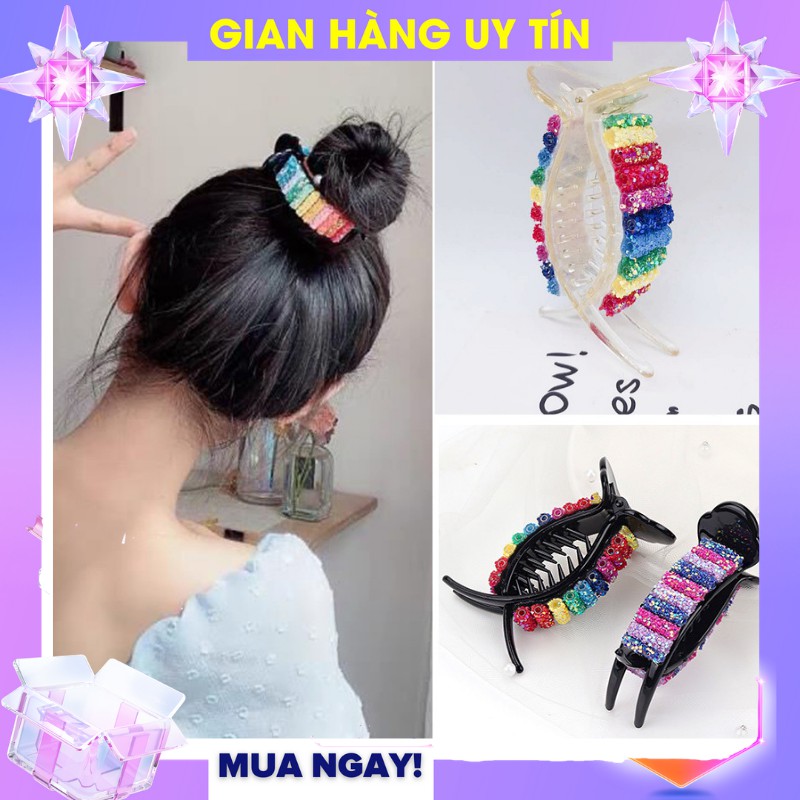 [Hot] 1 kẹp tóc nữ càng cua 3 RĂNG duyên dáng
