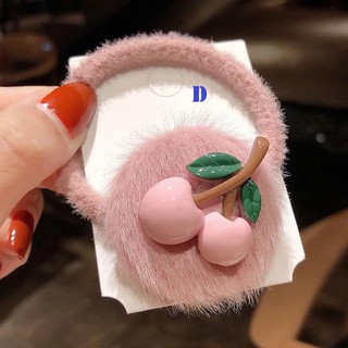[5 Màu) Cột Tóc Hình Quả Cherry Độc Đáo & Cute