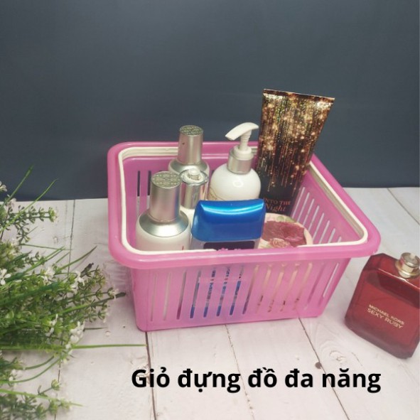 ❤️Giỏ nhựa có quai xách đựng đồ phòng tắm/nhà bếp/ dụng cụ đa năng Thiên Đường tiện ích giá sốc❤️