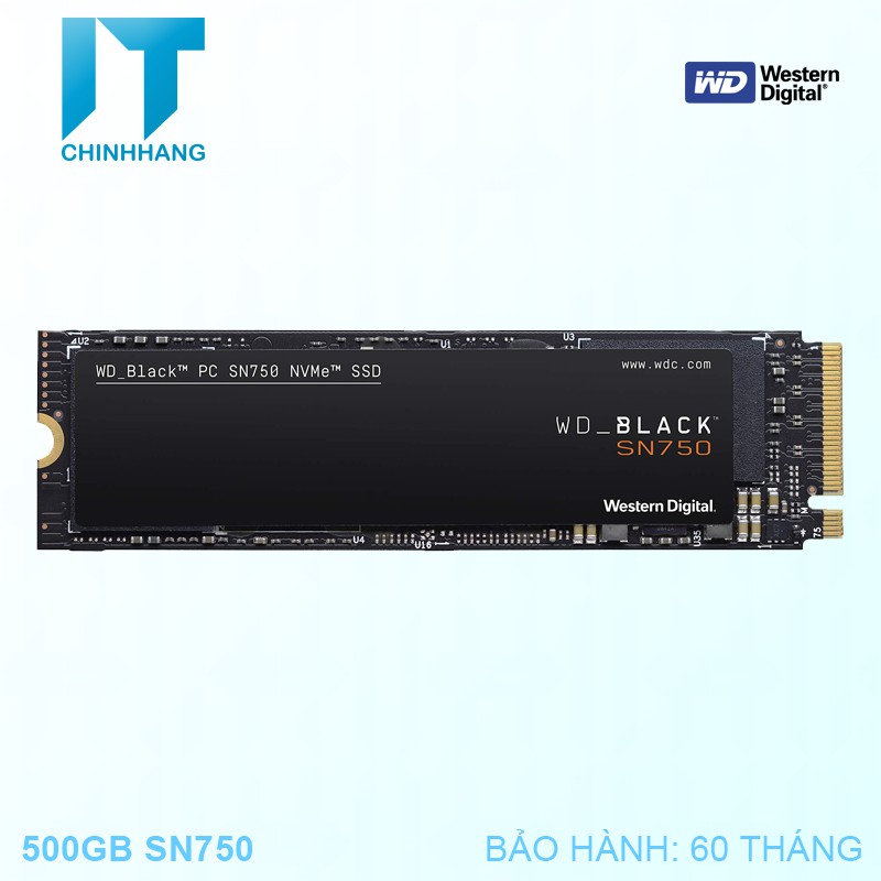 Ổ Cứng SSD WD 500GB SN750SE BLACK PCIe - Hàng Chính Hãng