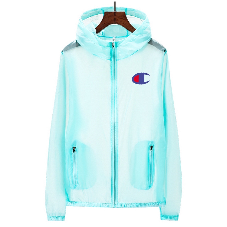 Áo khoác chống nắng không thấm nước in chữ champion phong cách thời trang
