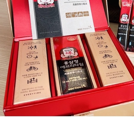 Nước Hồng Sâm Hậu Duệ Mặt Trời KGC Everytime Hộp 30 gói x 10ml Cheong Kwan Jang