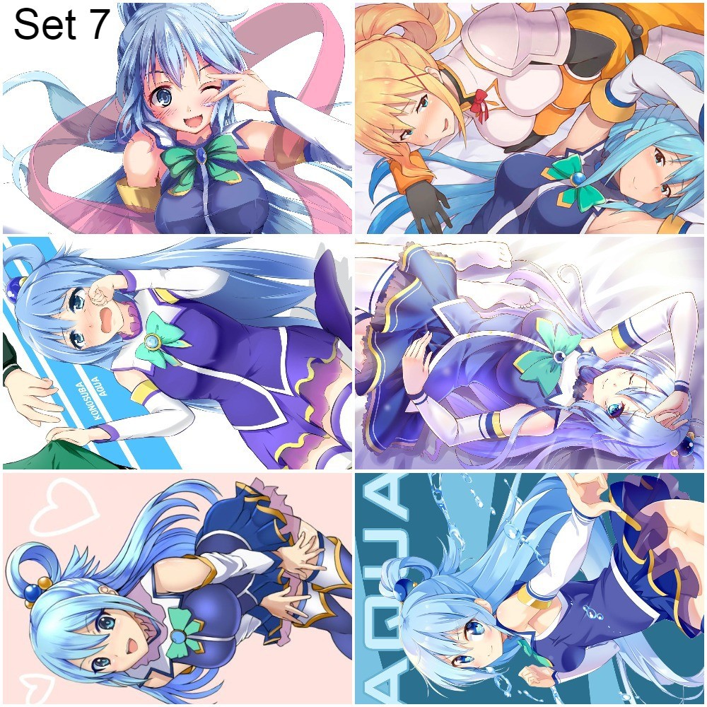 Bộ 6 Áp phích - Poster Anime KonoSuba: God’s Blessing on this Wonderful World! - Phước Lành Cho Thế Giới
