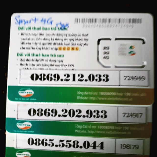 Sim số đẹp viettel