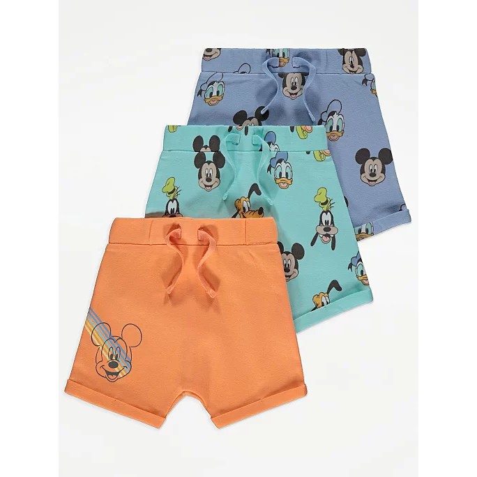 Set 3 shorts Mickey tone cam, xanh, hàng Geor.ge UK săn SALE