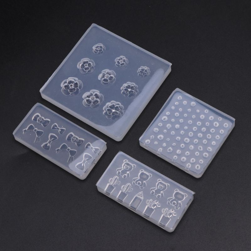 Khuôn Silicone Tạo Hình Trang Trí Móng Tay 3D DIY