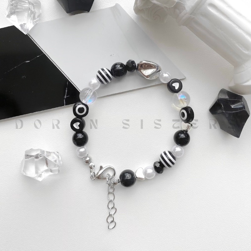 Vòng cổ  - Vòng tay unisex tone đen với phong cách cá tính |handmade by Doran Sisters| 🖤🖤🖤aâ
