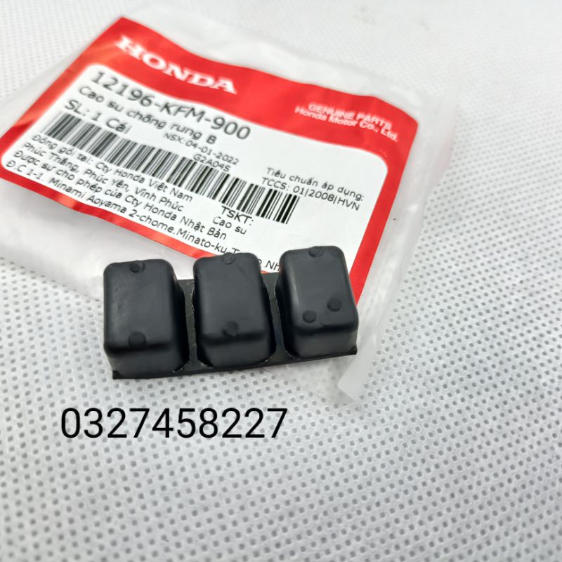 Cao su lòng xi lanh chống rung B xe DREAM, WAVE zin Honda