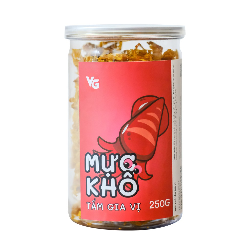 Khô mực tẩm gia vị ăn liền Viegourmet, Khô mực xé sợi thơm dai đặc sản Miền Trung, ăn vặt siêu ngon Hà Nội | BigBuy360 - bigbuy360.vn