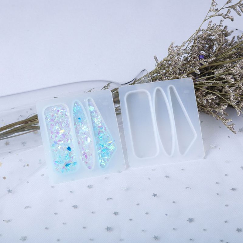 Khuôn Silicone Làm Kẹp Tóc Epoxy Resin Diy