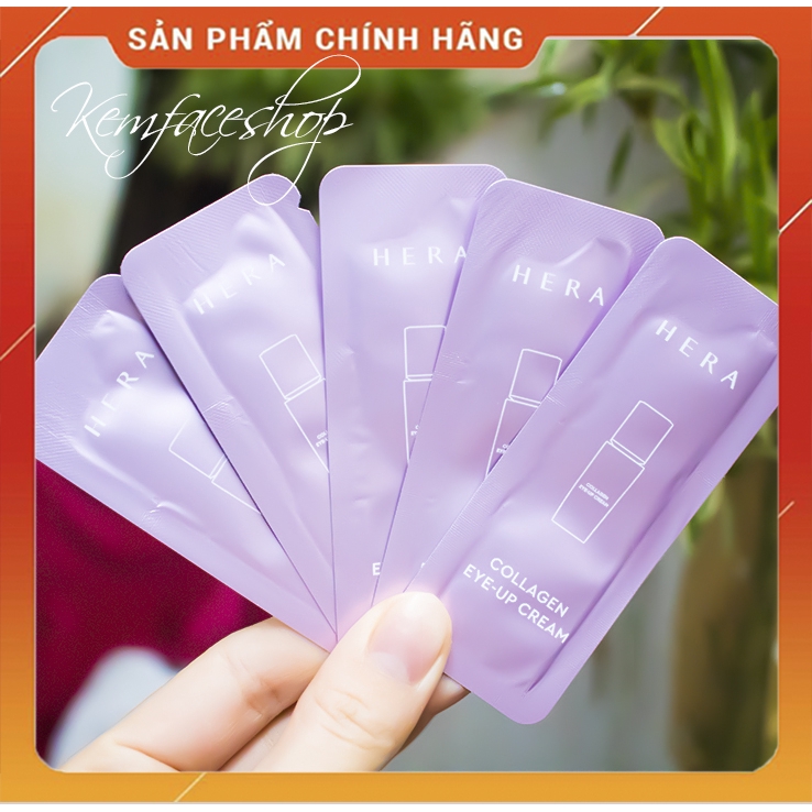 Gói sample kem chống nhăn , dưỡng da mắt và làn săn chắc da Collagen eye-up cream Hera 1ml