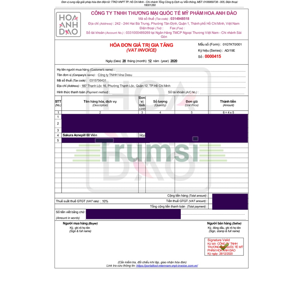 Viên Uống Giảm Mụn Mờ Thâm Làm Khô Nhanh Cồi Mụn Và Tăng Cường Sức Đề Kháng Cho Da Tự Nhiên Sakura Acnepill Chính Hãng | Thế Giới Skin Care