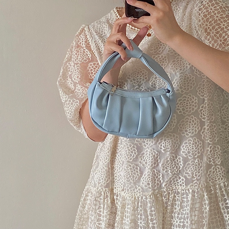 IELGY Túi Đeo Chéo Màu Trơn Dễ Thương Cho Nữ