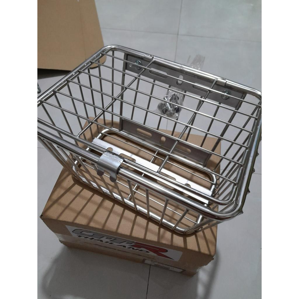 Rỗ Inox Đa Năng D26cm-N20-C13cm dùng được tất cả xe máy