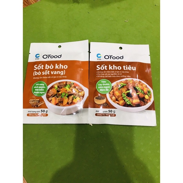 Sốt bò kho/ sốt kho tiêu O’food  không cần nêm nếm thêm 50g