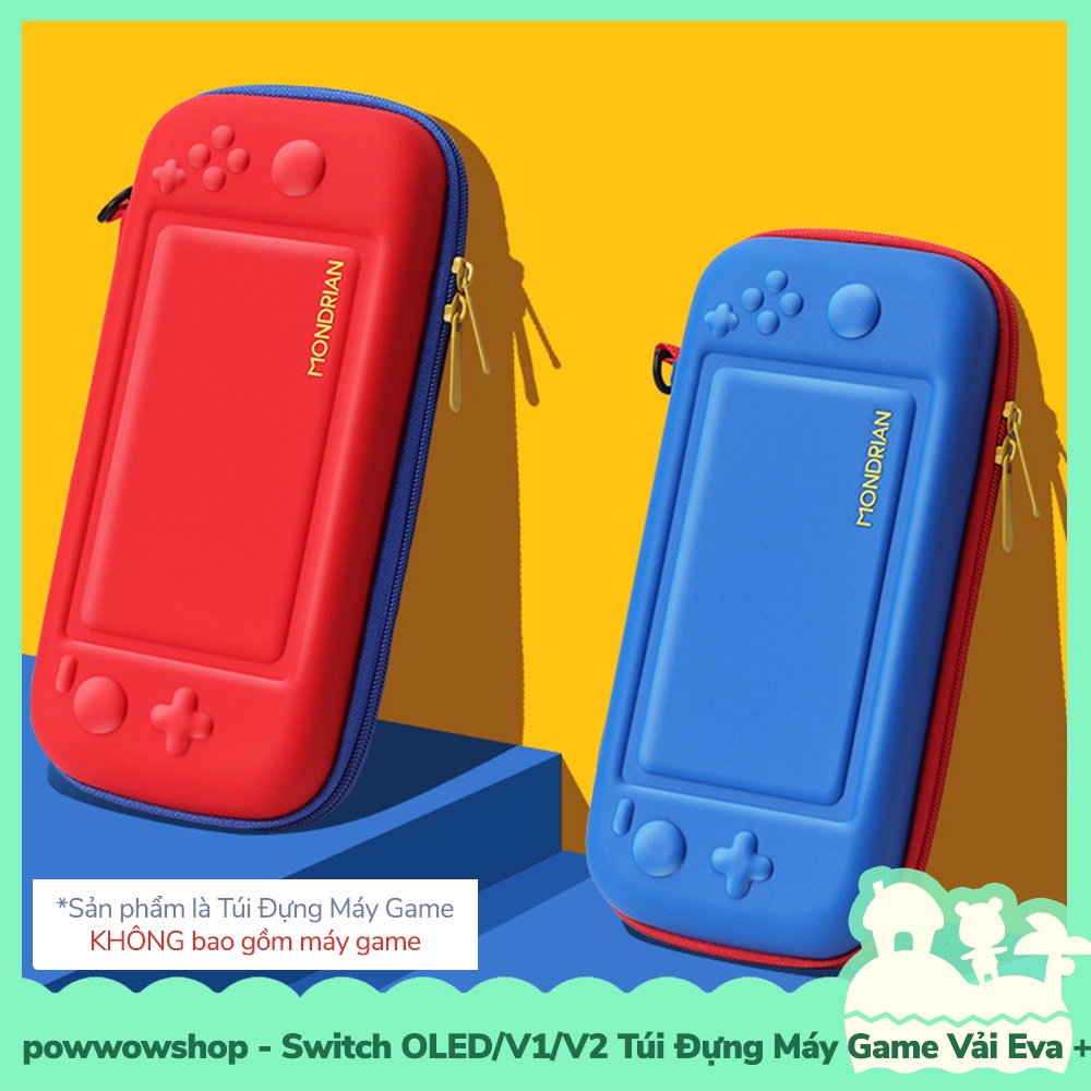 [Sẵn VN - Hỏa Tốc] OLED / Switch V1/V2 Túi Đựng Máy Game Eva+Pu Cho Máy Game Cầm Tay Nintendo Switch Oled/V1/V2 Red Blue