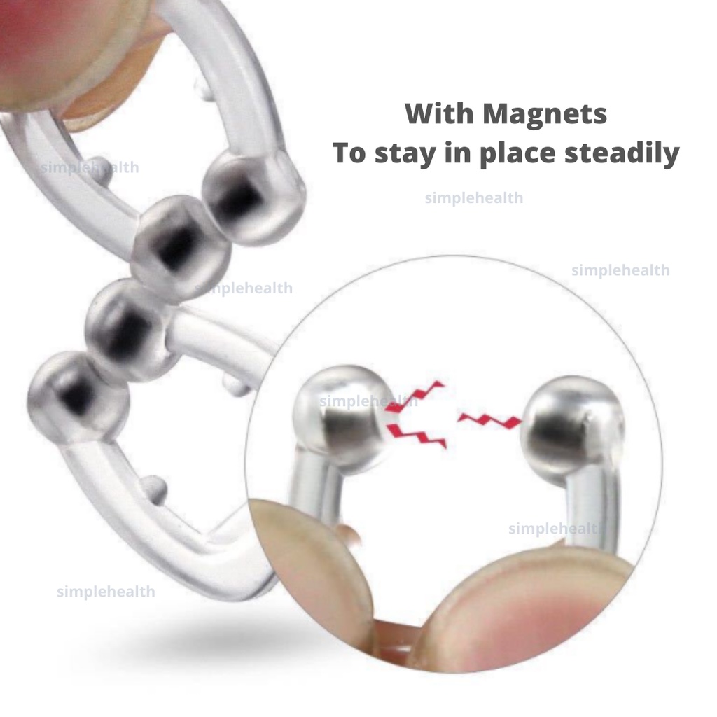 Kẹp mũi chống ngáy bằng silicon giúp thở thoải mái cho nam nữ, bảo vệ giấc ngủ vào ban đêm