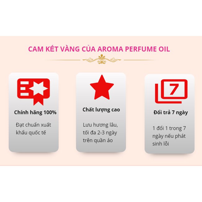 Tinh dầu nước hoa Pháp Aroma Coco W 12ml - Gợi cảm, quyến rũ, sang trọng