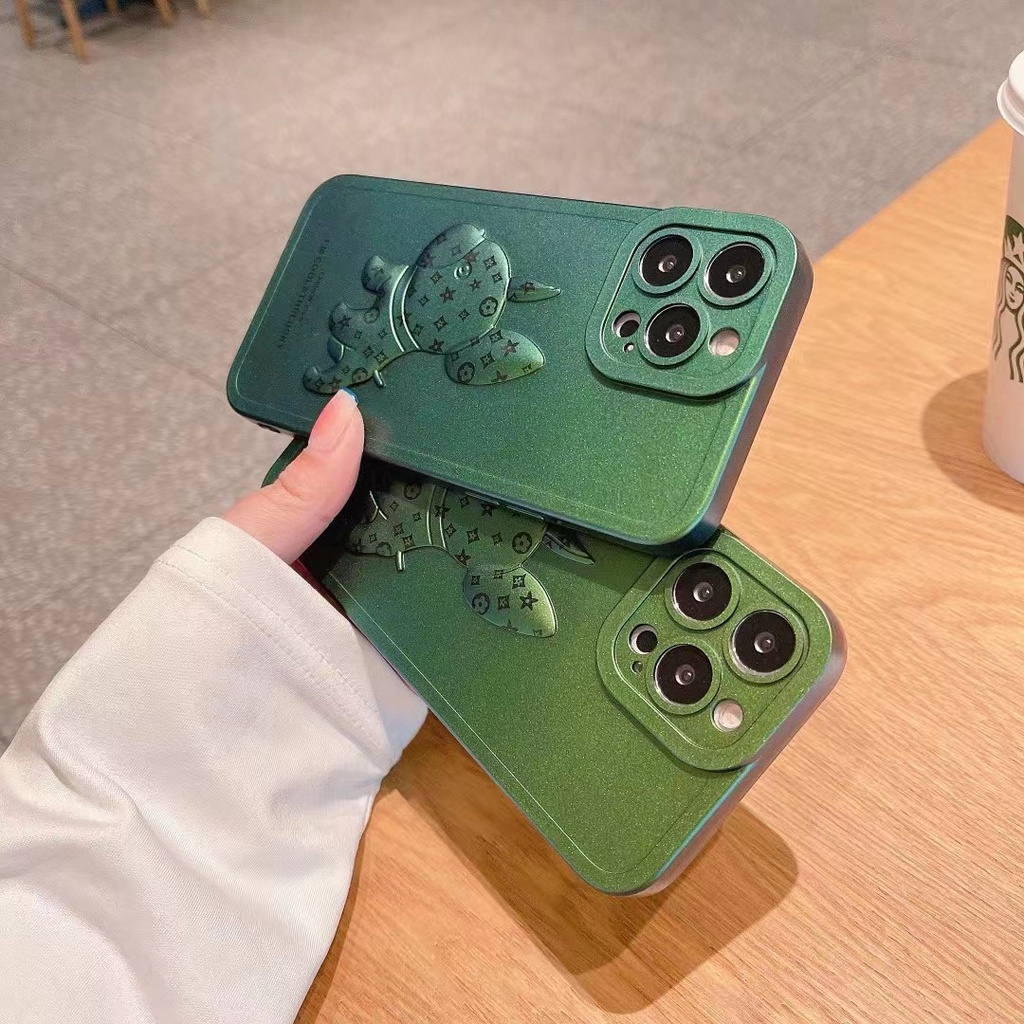💕CUTE 💕 Ốp Điện Thoại Hình Chó Bull LV BẢO VỆ CAMERA VIỀN VUÔNG iphone IP 7 8 X XS 11 12 13 PLUS PRO MAX